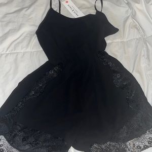 Black Romper shorts size M